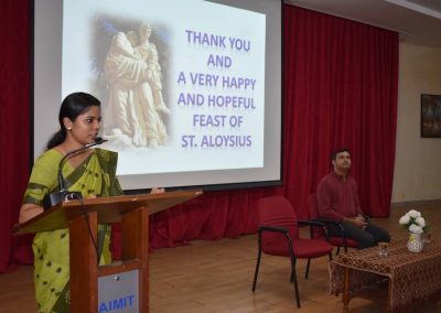 AIMIT celebrates feast of St Aloysius Gonzaga