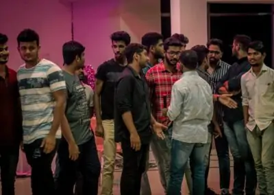 Juniors bid farewell to their senior hostel-mates