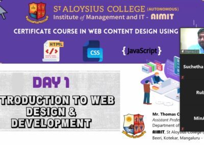 Five-day certificate course in web content design