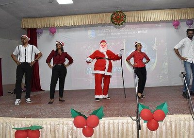 Christmas celebrations held; carols and Santa add to the cheer