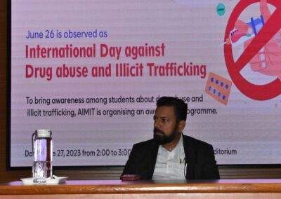 Awareness talk on drug abuse and illicit trafficking