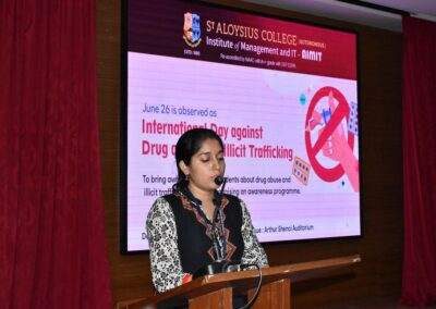 Awareness talk on drug abuse and illicit trafficking