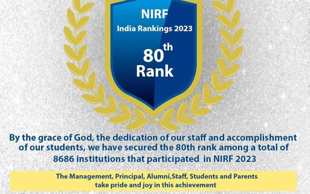 NIRF 2023: St Aloysius College (Deemed to be University) ranked 80th best college