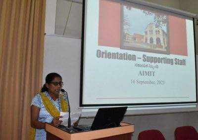 Orientation held for support staff