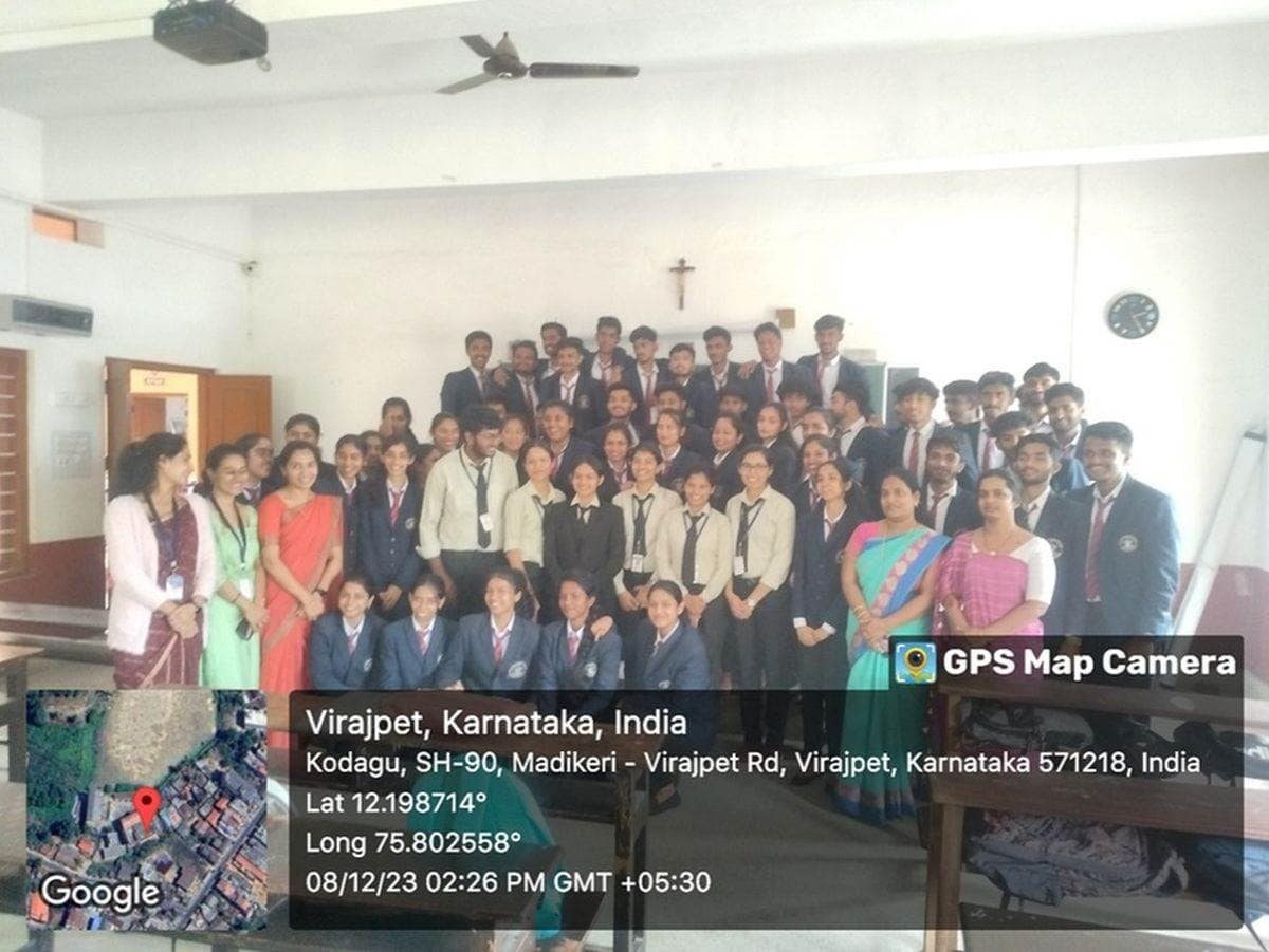 M.Sc Data Science students hold workshop in Virajpet