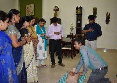 Cardiopulmonary resuscitation training held