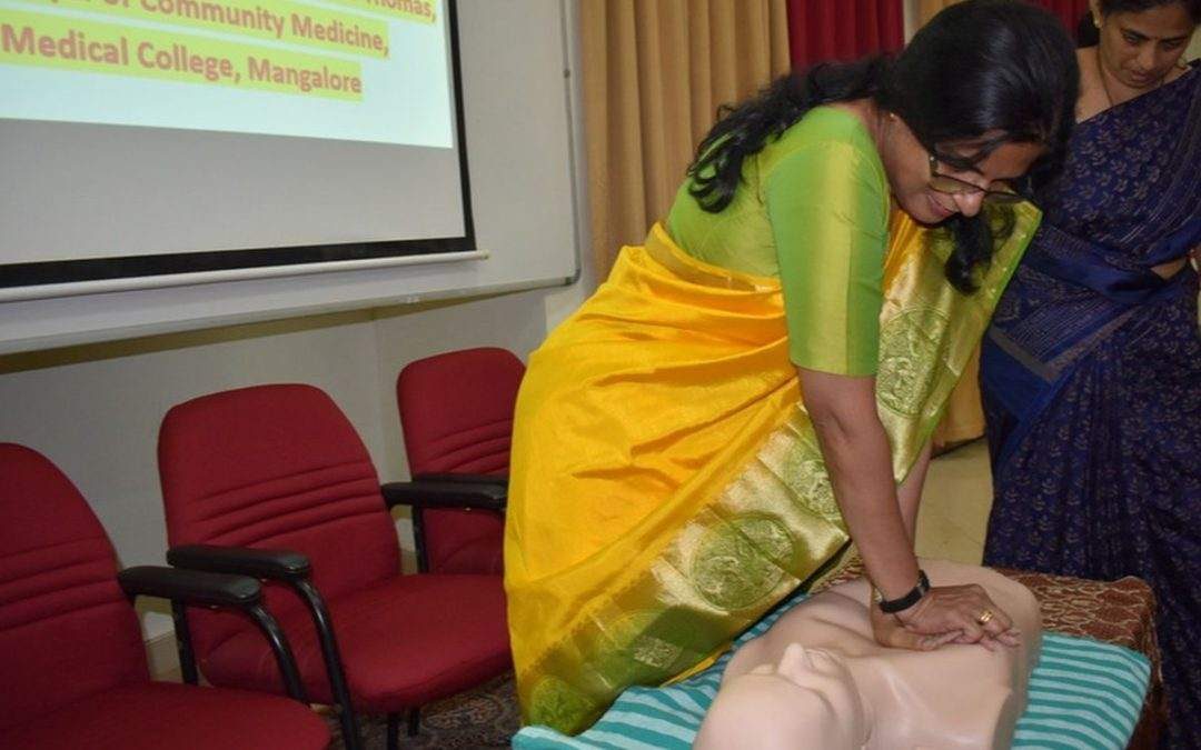 Cardiopulmonary resuscitation training held