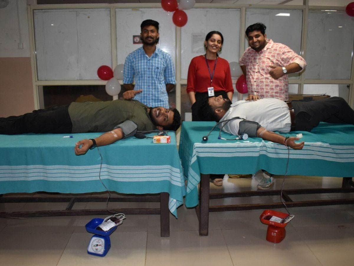 Sanjeevini: 127 students and staff donate blood