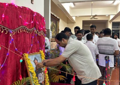 Prayer Service Organised by Loyola Hostel Boys on the Feast of St. Ignatius Loyola