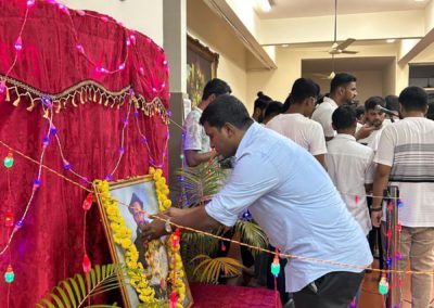 Prayer Service Organised by Loyola Hostel Boys on the Feast of St. Ignatius Loyola