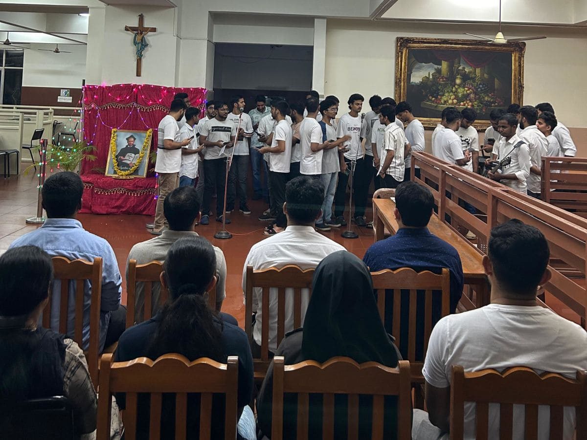 Prayer Service Organised by Loyola Hostel Boys on the Feast of St. Ignatius Loyola