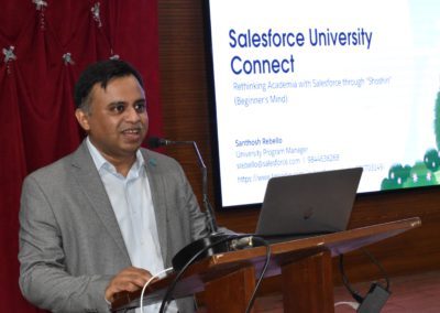 AIMIT hosted a session for IT students by Mr Santhosh Rebello on Salesforce