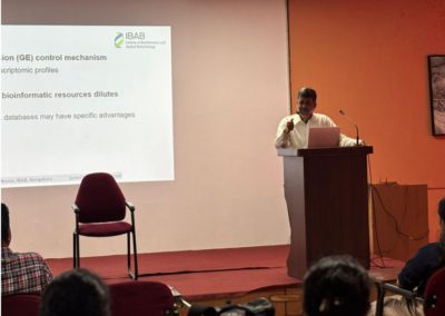 AIMIT hosted a session “Trends in Bioinformatics’’ by Prof. Kshithish Acharya