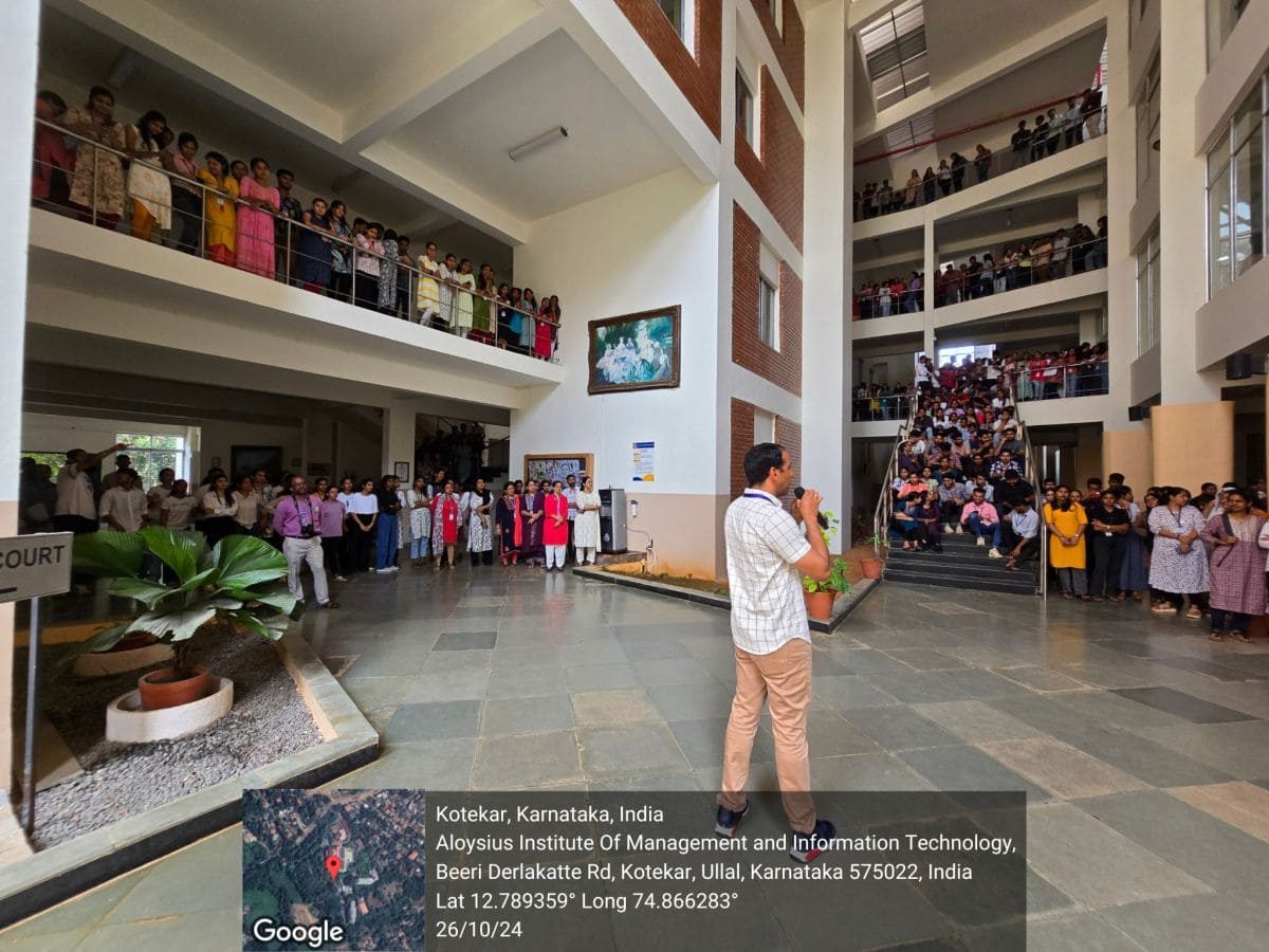 ‘IGNITE’ – A Deepavali for Dreams, Flashmob organized by IT students in AIMIT