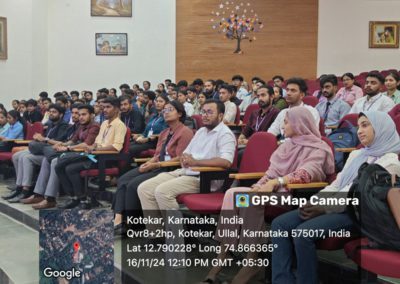 Alumni interaction - Connecting dots was organized for IT students at St Aloysius (Deemed to be University) AIMIT