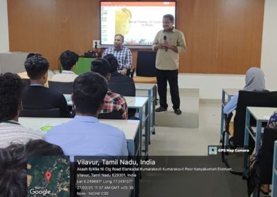 Dr Ruban delivers guest lecture on Design Thinking: An insight into reality