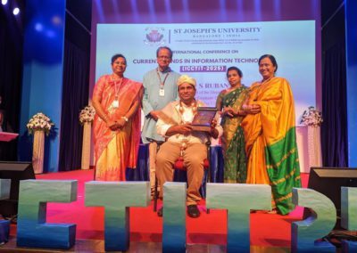 Dr Ruban delivers keynote address at St Joseph’s University, Bangalore