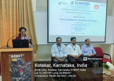 Workshop on Hands on Robotics Designing the Future
