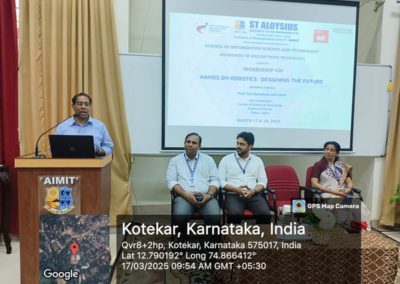 Workshop on Hands on Robotics Designing the Future