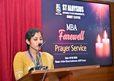 Farewell Prayer Service